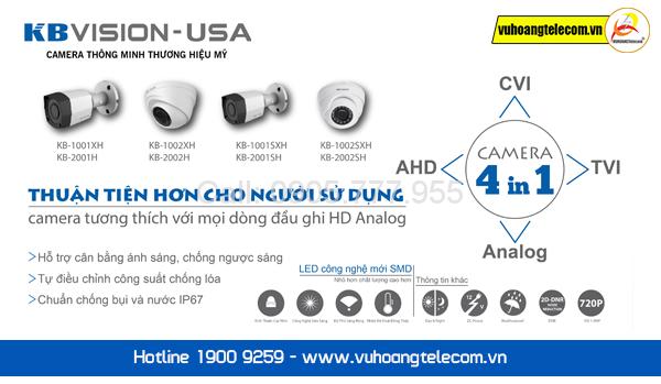 Camera 4in1 KBVISION - Tương thích với mọi dòng đầu ghi HD Analog-2
