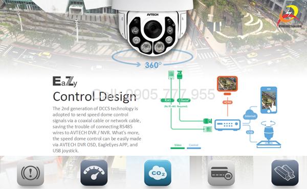 Camera AVTECH AVZ592 hồng ngoại ban đêm đến 200m-2