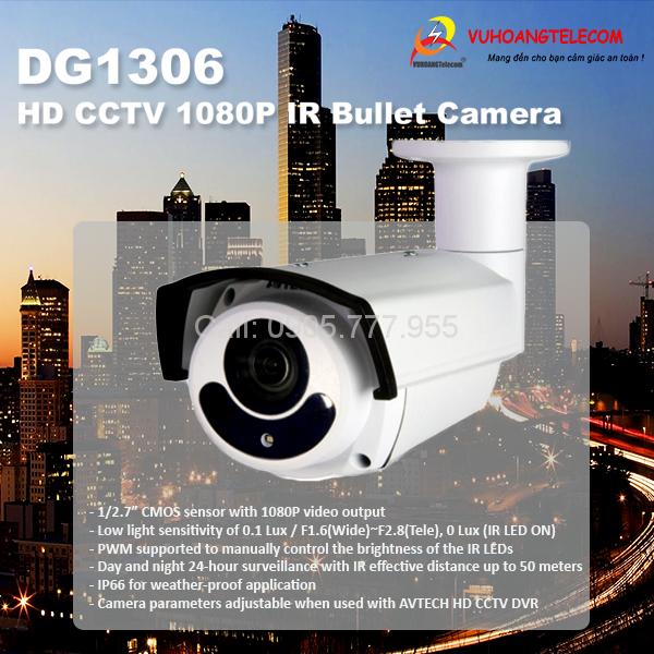 AVTECH ra mắt sản phẩm mới: camera HDCCTV TVI DG1306-1