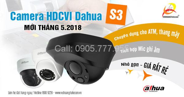 Camera HDCVI Dahua S3 mới 2018