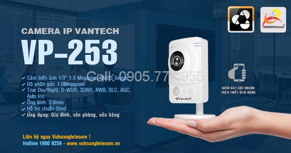 Camera IP Vantech VP-253 thông minh cho văn phòng