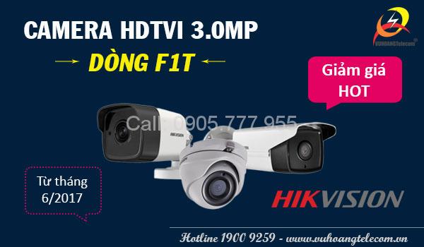 Giá camera HD-TVI Hikvision 3.0MP dòng F1T chính thức giảm từ tháng 6/2017-1