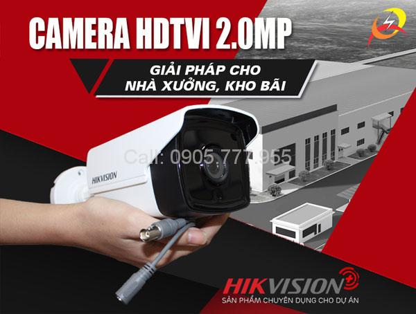 Giải pháp giám sát nhà xưởng với camera HDTVI Hikvision Plus 2.0MP -1