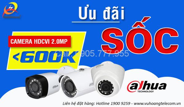 Khuyến mãi camera HDCVI Dahua - Camera 2.0MP giá chưa đến 600K -1