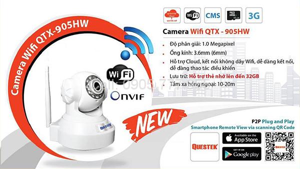Mở hộp camera wifi Questek QTX-905HW-1