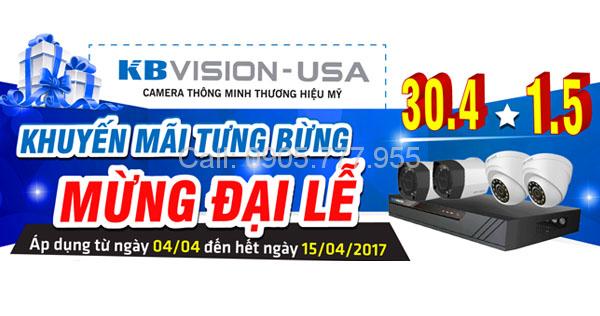 Mừng đại lễ 30/4-1/5: Camera Kbvision tưng bừng khuyến mãi -1