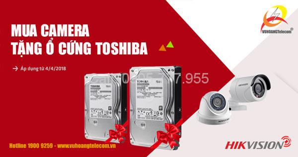Khuyến mãi mua camera tặng ổ cứng Toshiba