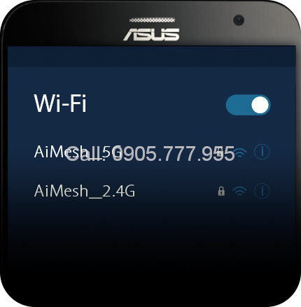 your20network-phone03 AiMesh AC2900 WiFi System allows you to choose single SSID for entire home or separate SSIDs for each frquency band.
